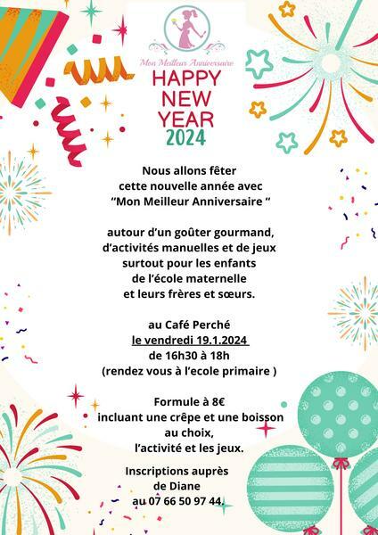 Bonne année 2024, activités pour enfants.