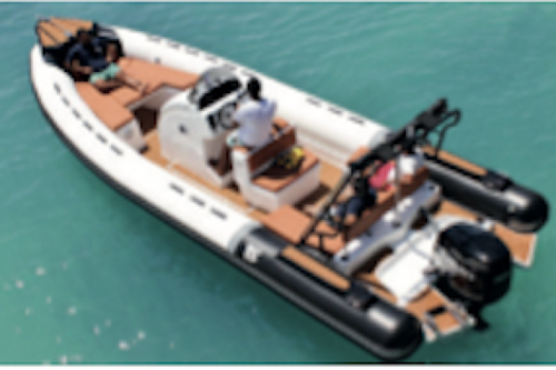 SEMI RIGID BOAT RENTAL TIGER 8.5 (12 People) / DAY