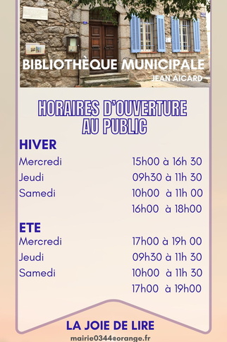 horaires ouverture