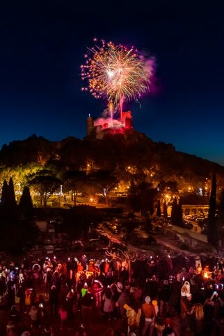 Feu d'artifice de Noël à Grimaud