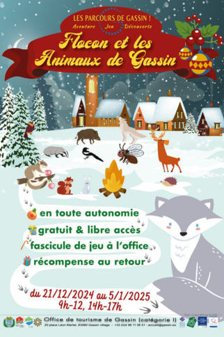 Parcours de Noël : Flocon et les Animaux de Gassin_Gassin