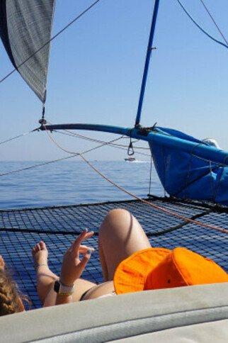 Privatise your catamaran for a relaxing day