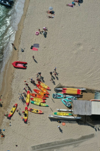 Guided kayak tour - SUNSET on the beach of Pampelonne